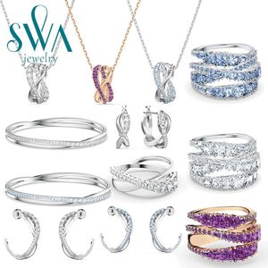 Ensembles de bijoux pour femmes, ensemble de bijoux torsadés, collier et bague, boucles d'oreilles et autres accessoires, bijoux de marque de luxe