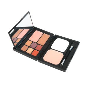 Ensembles de maquillage de mode, Kit de maquillage 9 couleurs, 6 ombres à paupières, Blush, Palette compacte pressée, ensemble de maquillage combiné