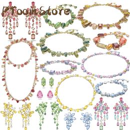 Ensembles de bijoux fins Stes Original 2023 GEMA collier boucles d'oreilles Bracelet anneaux pour femmes charme tendance luxe cadeaux romantiques bijoux de fête