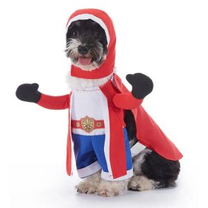 Définit des costumes de Noël Halloween Pet Funny Costumes de Noël Boxer Angel Offits Puppies Chiens Coss Cosplames CHIENS MIGNES ET FUN