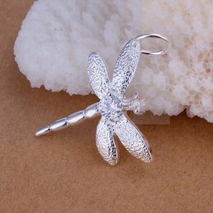 Stelt hoogwaardige 925 Sterling Silver Insets Dragonfly Set Sieraden Sets DFMSS328 Factory Directe verkoop 925 Zilveren ketting Bracelet oorrel