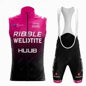 Ensembles HUUB Sports Team Cyclisme Vêtements 2021 Ribble Weldtite Cyclisme Jersey Sans Manches Hommes VTT Uniforme Ropa de Ciclismo