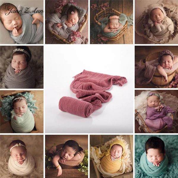 Sets jane z ann baby wraps wraps studio shooting qualité coton bubble yarn elastic wrappping tissle panier remplisseur 40x180cm