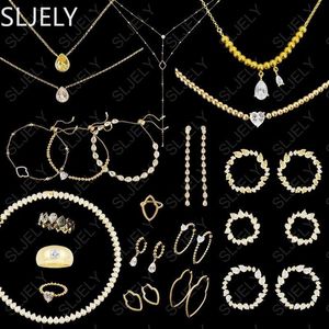 Sets Juli 2022 Nieuwe Mode 925 Sterling Zilveren Zon Water Druppel Oorbellen Ketting Armband Ring Soleil Serie Monaco Merk Sieraden sets