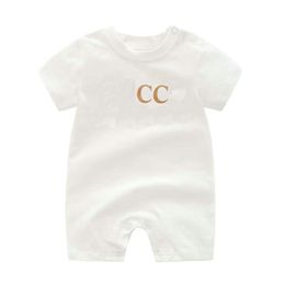Stelt jumpsuits label pasgeboren baby babyjongens meisjes brief romper designer kleding 100% katoenen kinderen rompers