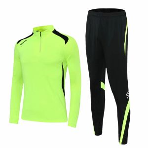 Définit des enfants Sports Sports Running Suit Soccer Football Jerseys Jogging Training Fitness Tracks Trackswear Sweat à manches longues Pull à sweat à capuche