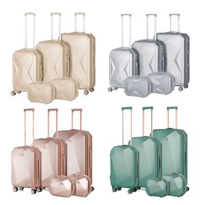 Ensemble à bagages Ensemble 5pieces Shell Shell Shell Setcase Family Travel Buggage Costume Business Travel Boarding Luggage avec TSA Lock