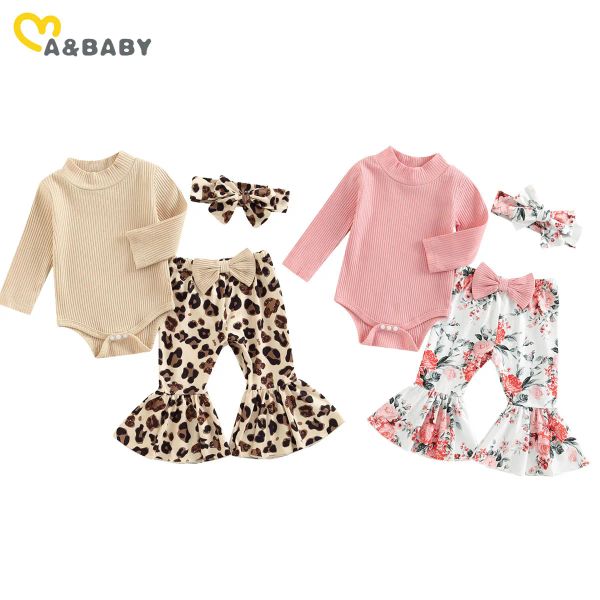 SETS MABABY 018M NOUVEAU NOUVEAU POUR LES VOITURES BÉBÉGULES SET TIFE RAIMER BOW FLORAL LEOPARD PANTAL PANTAL TOUPE TOUPE FALLES