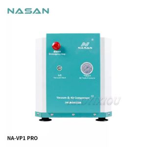 Définit Nasan NAVP1 Pro 2 dans 1 Machine de compresseur d'air de grande capacité avec pompe à vide pour la machine de réparation LCD