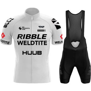 Stelt nieuwe 2022 HUUB Jersey Set Summer Clothing MTB Bike Design Uniform Maillot Ropa Ciclismo Man Cycling Bicycle Suit Z230130