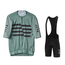 MAAP 2022 été cyclisme sweat-shirt ensemble hommes chemise à manches courtes vtt Jersey hommes vêtements de cyclisme vélo Maillot ciclismo