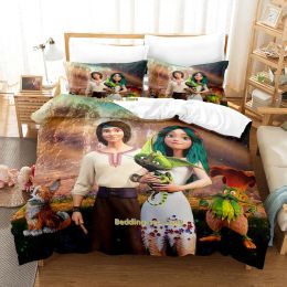 Sets New Mavka The Forest Song Liberding Set Cartoon Anime Trépie-moitié Adult Kid Bedroom Duvetcover Set 3d Kawaii Conjunto de Cama