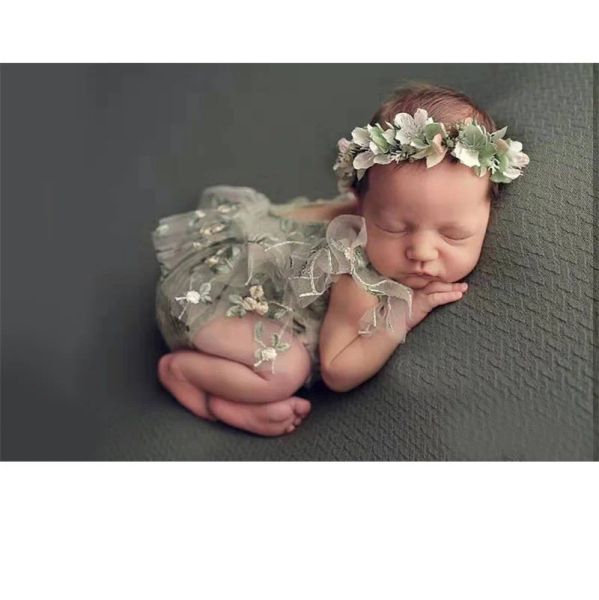 Ensembles d'accessoires de photographie pour nouveau-nés, tenue pour filles, ensemble de chapeaux pour bébé, barboteuse de Studio de photographie, Costume de séance Photo pour filles