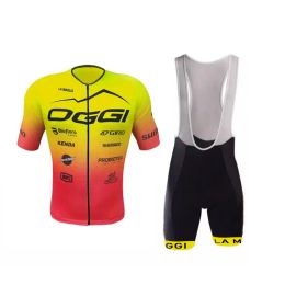 Définit le maillot Oggicycling pour les hommes, la chemise à vélo, les manches courtes, le TB qui a du mal à imprimer, un haut respirant, un ciclisme à toute une fois