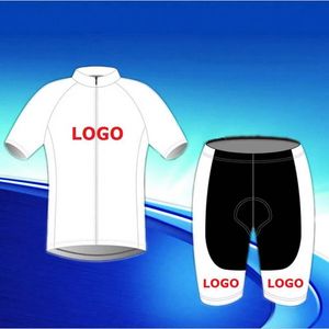 Sets alleen voor koper om te betalen Customed wielertrui set heren fietsshirts met korte mouwen fietsbroek pak zomersportuniform Y