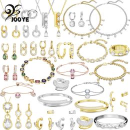 Ensembles Original 2024 Dextera toujours collier boucles d'oreilles bracelet ensemble fin pour les femmes de luxe en acier inoxydable bijoux cadeau romantique avec logo