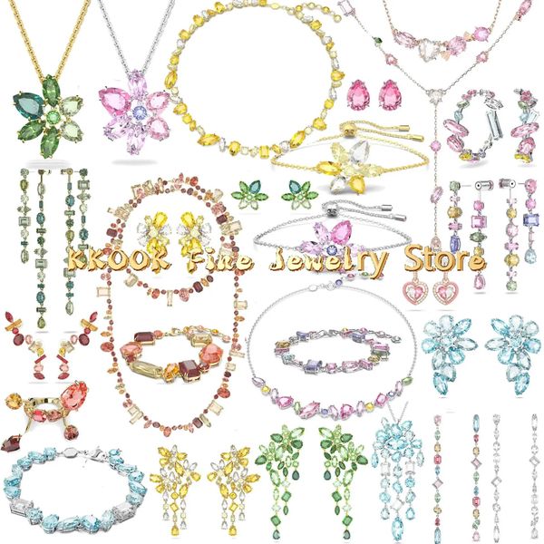 Conjuntos de joyería fina de cristal Original GEMA Trend para mujer, dijes de lujo, collar de caramelo, pendientes, pulsera, accesorios de fiesta
