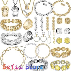 Sets Originele TIJD 2023 Trendy Rota Luxe Merk Gold Crystal Earring Armband Ketting Fijne Sieraden voor Vrouwen Gratis Verzending