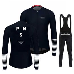 Ensembles PAS NORMAL STUDIOS 2023 PNS noir printemps automne hommes à manches longues cyclisme vêtements équipe Jersey Z230130