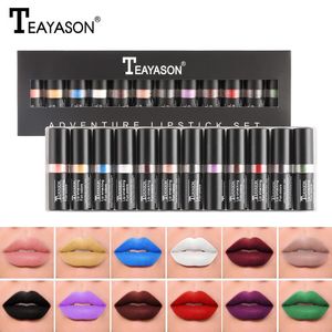 Conjuntos Conjunto de lápiz labial personalizado Lápiz labial negro Lápiz labial púrpura Tinte de labios verde Cos Maquillaje de vampiro Fiesta del festival Maquillaje de lujo creativo