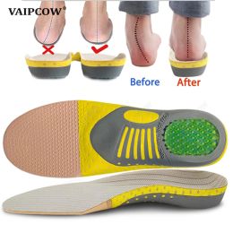 Définit un gel orthotique premium semelles intérieures orthopédique un padme de santé de santé plate orthopédique pour les chaussures Insérer un coussin de support pour la fasciite plantaire unisexe