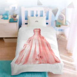 Sets Princess Dress Bedding Set 3D Print Fashion Creative dekbedovertrek Microveis Mermaid Quilt Cover Single For Kids Girls Teen Decor