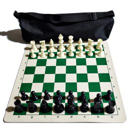 Stelt hars schaakstukken met schaakbordschaakset 65/75/97 mm games Medieval -schaken ingesteld met 34 cm/42 cm/51 cm schaakbordspellen