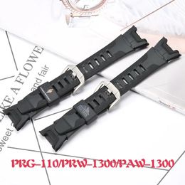 Ensembles de bracelets en résine et caoutchouc pour hommes, pour Protrek Prg110 Prw1300 Paw1300, Bracelet de remplacement étanche, accessoires de montre