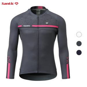 Zet Santic Men Cycling Jerseys Bike MTB Cycling Jersey Lange Mouw Comfortabele Sunprotective Summer WM0C01111