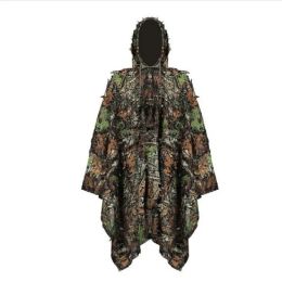 Ensembles / costumes Cloak Robe Haching Vêtements New 3D Maple Leaf Bionic Ghillie Yowie Sniper Birdwatch AirSoft Camouflage Clothing Veste