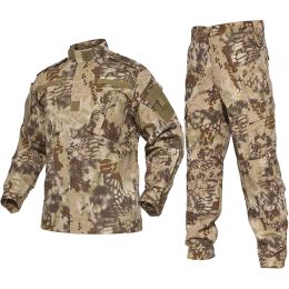 Ensembles / combinaisons hommes armée militaire uniforme tactique ACU Forces spéciales de combat Shirt et pantalon set camouflage militaire de soldat vêtements