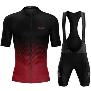 Sets Summer Huub 2022 Cycling Jersey Korte mouwset Maillot Ropa Ciclismo Ademend snel droge fietskleding MTB Cycle Cloths Z230130