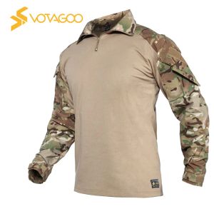 Fiche des combinaisons tactiques Camouflage Multicam Ghillie Uniforme Haching Vêtements de chasse Vêtements de tireur d'élite Airsoft Gear Paintball