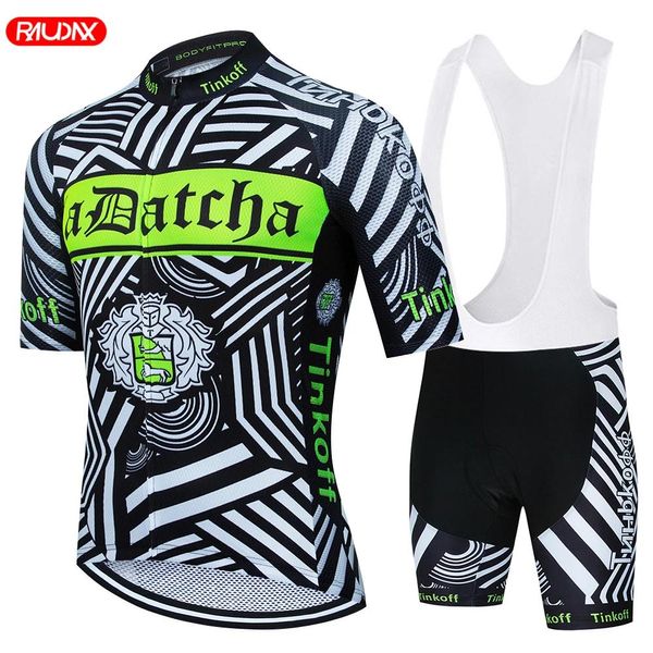 Conjuntos Tinkoff Saxo Bank Ciclismo Jersey 2023 Verano AntiUV Ciclismo Jersey Conjunto Transpirable Racing Sport Bicicleta Jersey Ciclismo Ropa