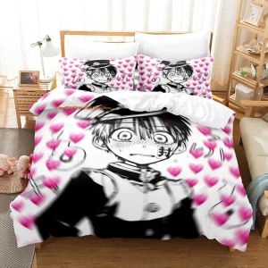 stelt toiletgebonden Hanakokun beddengoedset enkele twin full queen king size bed set aldult kind slaapkamer duvetcover sets anime laken