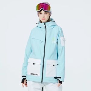 Sets Unsex Man and Woman Sneeuw Draag waterdicht skischak Set snowboard kleding buiten kostuums waterdichte winterjassen + broek