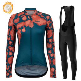 Sets Winter Fleece Warm Raudax Dames met lange mouwen Jersey Pak Mountiaanse kleding Ropa Ciclismo Mujer Racing Bike Cycling Clothing Z230130