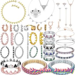 Ensembles xfu décorations de noël originales 2023 Ortyx ensemble de bijoux de luxe charme femmes collier boucles d'oreilles Bracelet bague bande Logo