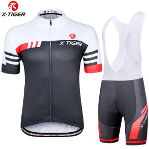 Sets Xtiger Cycling Jersey Set Men Cycling Set Summer Outdoor Sport Riding Kleding Ademfiets MTB Bicycle Cycling Suit