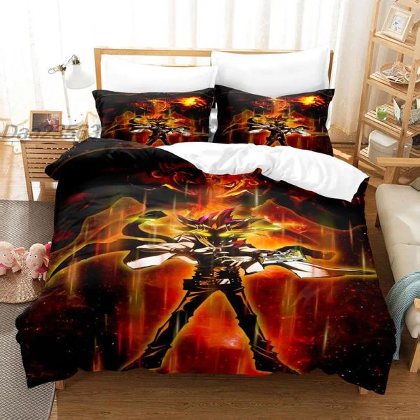 SETS YU GI OH SET SIMPLE TWIN TWIN FULL Queen King Size Bed Set Aldult Kid Bedroom Duvetcover Set 3D Print Anime 2022 Kawaii