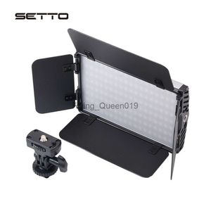 SETTO Luz de video LED bicolor regulable para estudio YouTube Producto Fotografía Grabación de video con Barndoor 3200-5600K CRI 96+ HKD230828