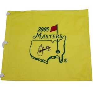 Seve Ballesteros 2005 jaune Auto collection signé signé autographié open Masters glof pin imprimé flag3591420