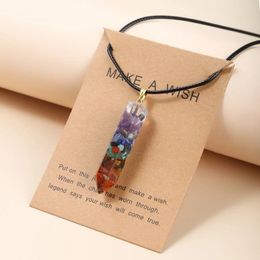 Zeven Chakra's Hexagram Steenslag Hanger Ketting Reiki Healing Natuursteen Bedels Vrouwen Yoga Sieraden Kristallen Ketting