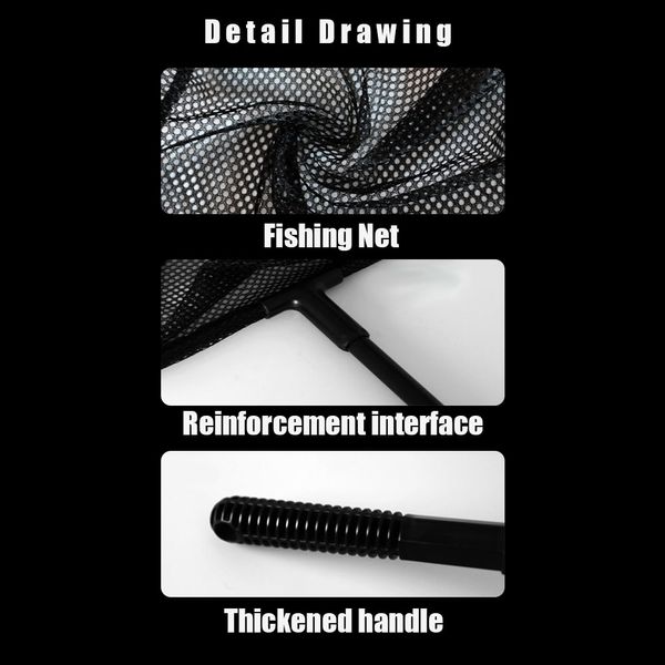 Sept aquarium Master Fish Tank rétractable Net de pêche grande capacité de chargement haute capacité 100-110 cm