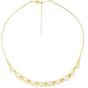Collar de perlas de siete princesas, Collar de encaje dorado, soporte vacío, accesorios de joyería importados de Japón, collar de cadena de cuentas DIY