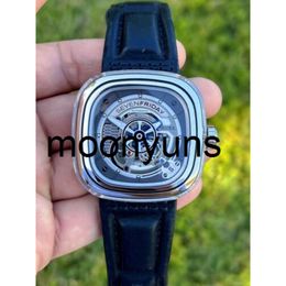 SeptFriday Watch Designer montre SevenFriday S-Series Automatic SF-S1 / 01-Co78 |Sangle en cuir |Mens unique montre une qualité de haute qualité