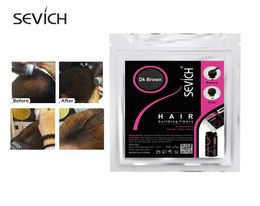 SEVICH 25G REFILL SAG Kératine Bâtiment de cheveux Fibres Hair épaississant Styling Powder Hair Perte Produits Remplacement Bag9818532