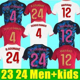 Séville 2023 2024 Sevillas Soccer Jerseys Final L.OCAMPOS SUSO JONG Maillot GUDELJ K.REKIK TECATITO MUNIR RAFA hommes enfants kit 23 24 maillot de football à domicile 3ème