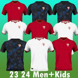 Sevilla FC 2023 2024 Sevillas voetbalshirt Finale OCAMPOS SUSO JONG Maillot GUDELJ K.REKIK TECATITO MUNIR RAFA Heren kindertenue 23 24 voetbalshirt jongenssets thuis uit 3e