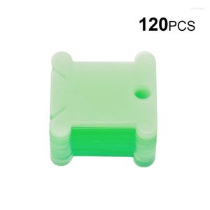 Naaipea 20/50/100/120 PCS Borduurwerk draad wikkelingskaart Organisator Cross-Stitch Line Bobbin Plastic Huishoudelijk gereedschap